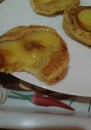 Una foto de Panqueque de manzana y avena