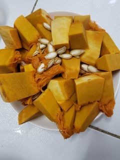 Hình của món Canh bí đỏ sườn heo.