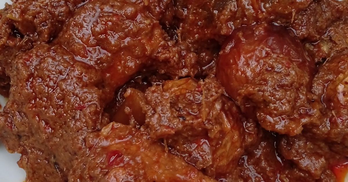Rendang Daging Sapi dan Kentang