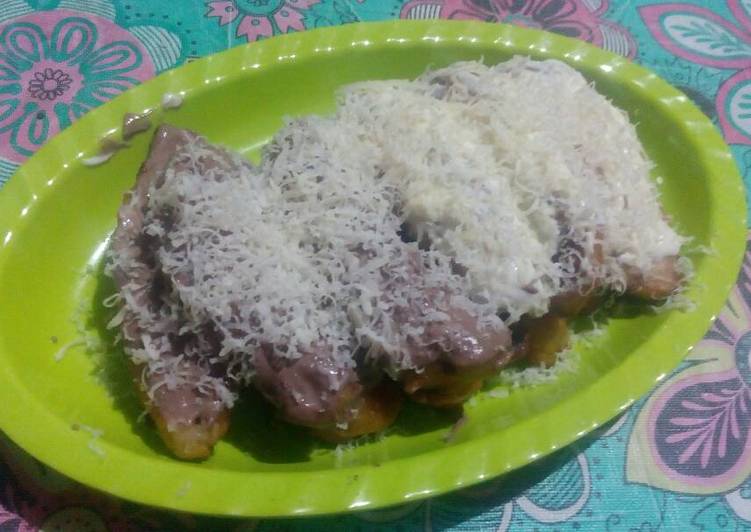 Pisang goreng crispy coklat keju