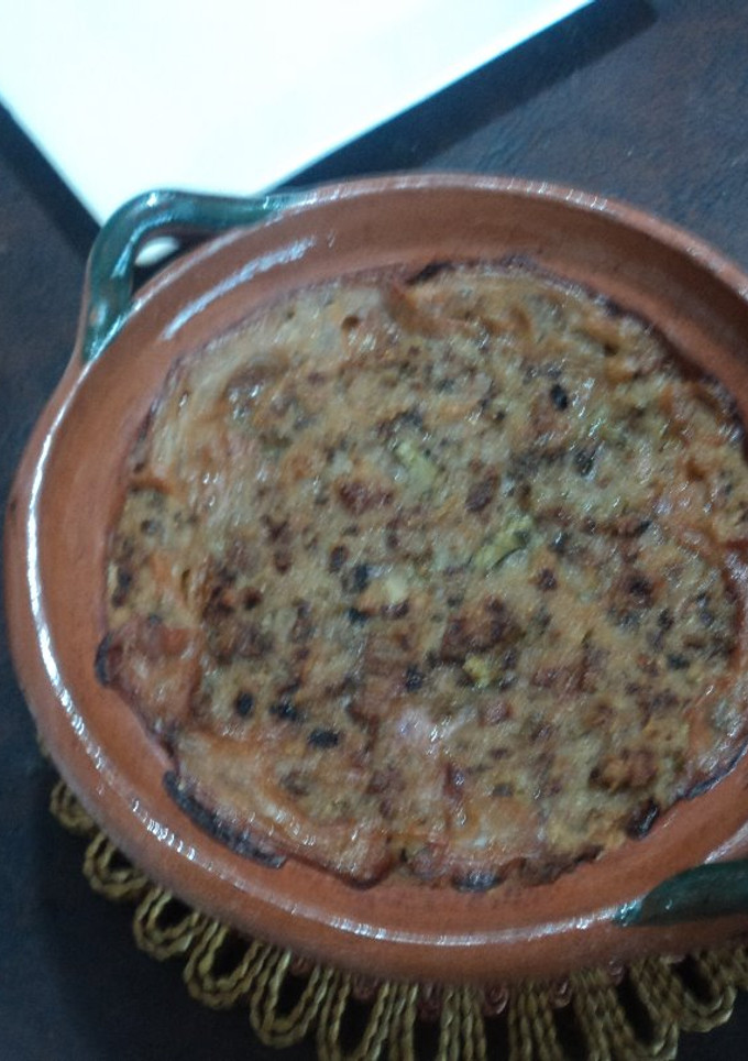 Una foto de Tamal aguado de nopales navideño o atole de tamal de elote a lo ranchero