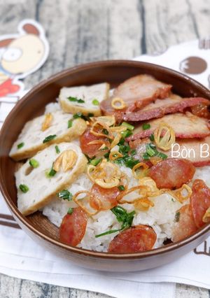 Hình của món Xôi Xá Xíu.