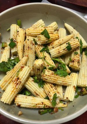 油潑玉米筍 的食譜成品照片