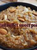 Thinai sakkarai pongal | Foxtail millet (sweet) pongal