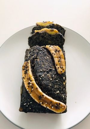 รูปของ เค้กกล้วยงาดำคลีน (Healthy banana cake)