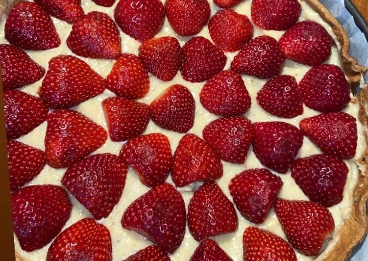 La Délicieuse Recette du Tarte aux fraises 🍓