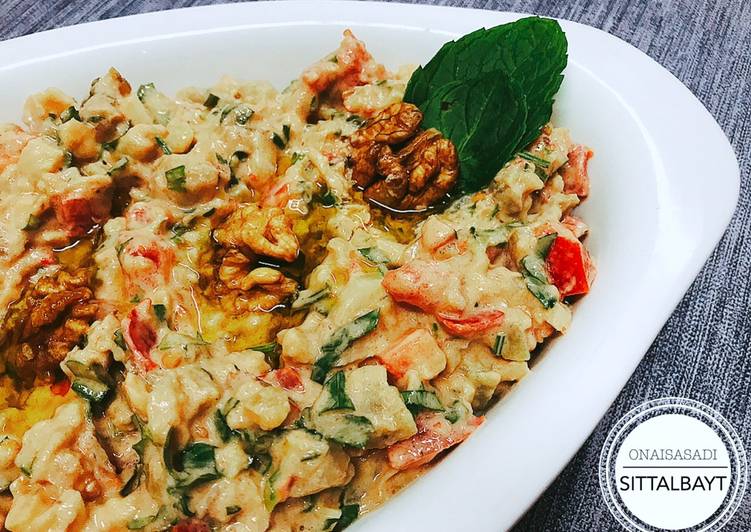بابا غنوج بإضافة الطحينة
