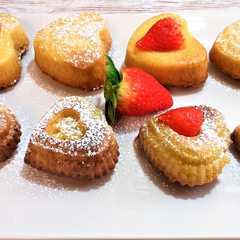 Una foto de Mini bizcochos de naranja-especial San Valentín
