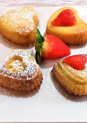 Una foto de Mini bizcochos de naranja-especial San Valentín