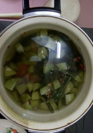 Foto resep Sayur bening labu kacang panjang