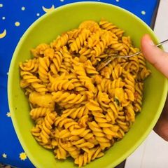 Pasta with simple spices A picture of Pasta with simple spices.
