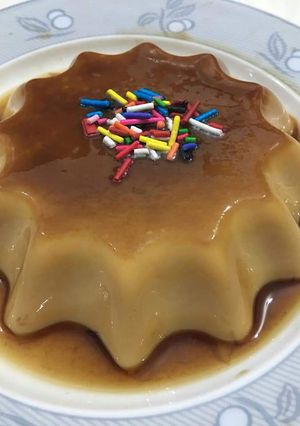 A picture of Caramel pudding.