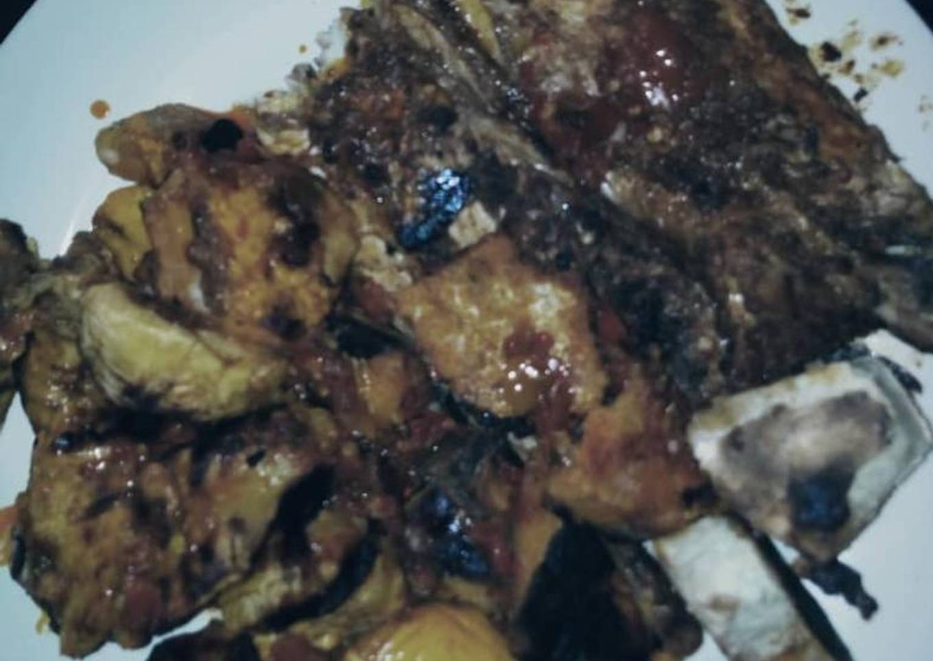 Roast Yam with Red Oil