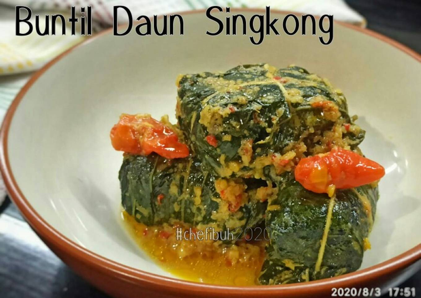 Buntil Daun Singkong
