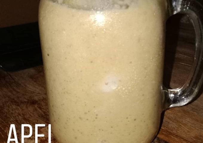 Cara Gampang Menyiapkan Banana Aple Oats Smoothies Anti Gagal