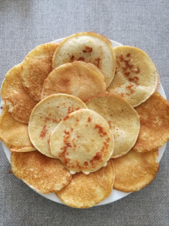 Una foto de Minis pancakes a la cerveza sin leche sin gluten