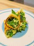 Crepes al pesto, fagiolini e patate 🥔🌿