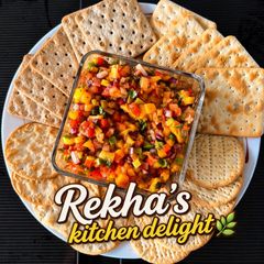 A picture of Mango Tango Salsa (Sweet & Spicy) | Rekha’s Kitchen Delight 🌿.