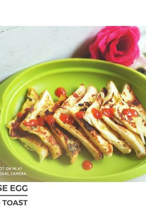 Foto resep Cheese Egg Bread Toast