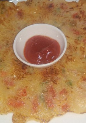 A picture of Bread uttapam.