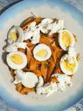 Ensalada de Zanahoria con Huevo Duro y Mozzarella