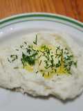 Puré de coliflor con queso crema