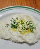 Puré de coliflor con queso crema