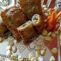 A picture of Cheesy corn squares.