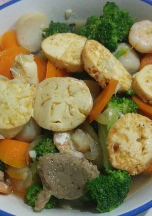Foto resep Sapo Tahu Brokoli Udang