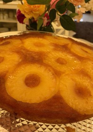 صورة لوصفة كيكة أناناس 😋🍍