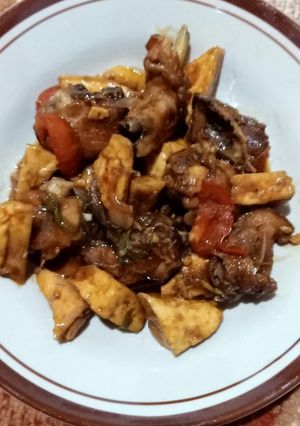 Foto resep Ayam goreng mentega with tahu