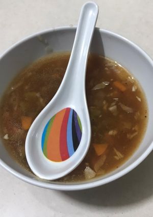 હોટ એન્ડ સાવર સૂપ (Hot & Sour Soup Recipe In Gujarati) રેસીપી મુખ્ય ફોટો