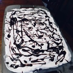 A picture of Hot Fudge Ice Cream Cake.