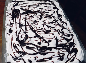 A picture of Hot Fudge Ice Cream Cake.