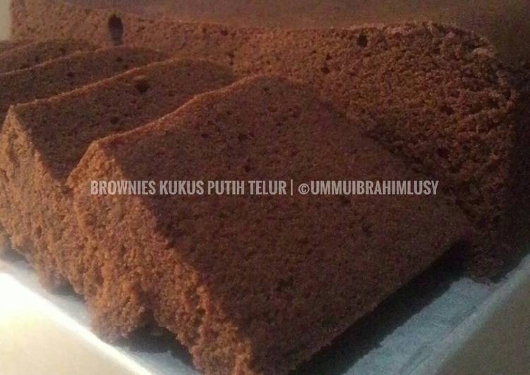 Brownies Kukus Putih Telur