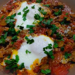 A picture of Eggs in purgatory.