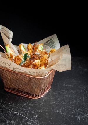 Una foto de Bastones de calabacín con queso - AirFryer