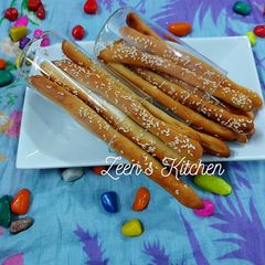 A picture of Bosomat or Egyptian Breadsticks with Sesame Seeds.