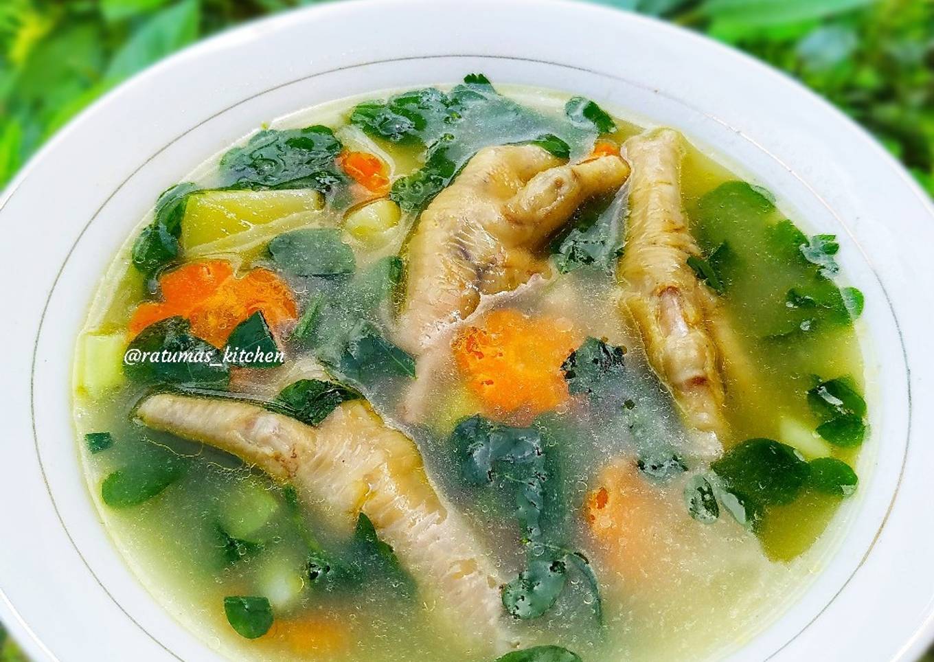 Sop Ceker Daun Kelor