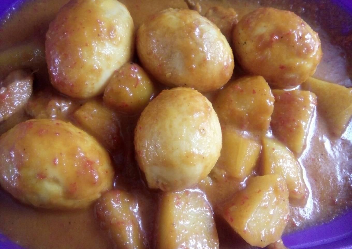 Kentang & Telur Rendang