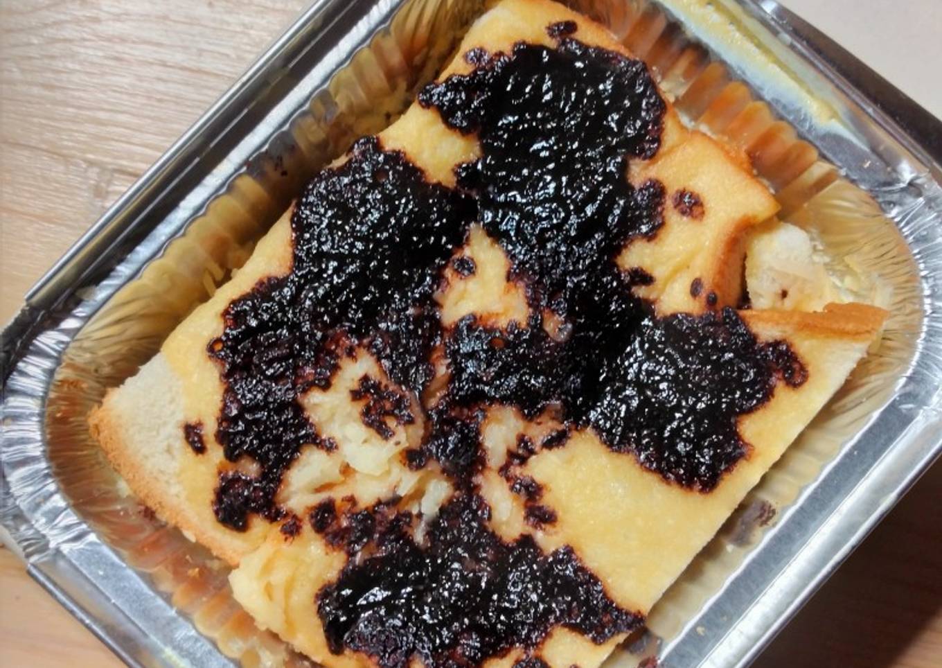 Puding Roti Keju Gula Palm