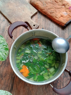 Foto resep Sop Sayur Sawi wortel
