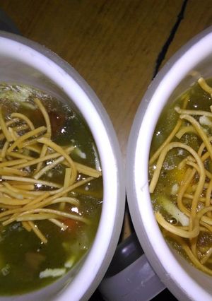 A picture of Manchow soup.