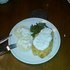 A picture of Baked chicken fried chicken.
