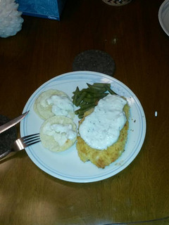 A picture of Baked chicken fried chicken.