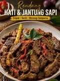 Rendang Hati & Jantung Sapi