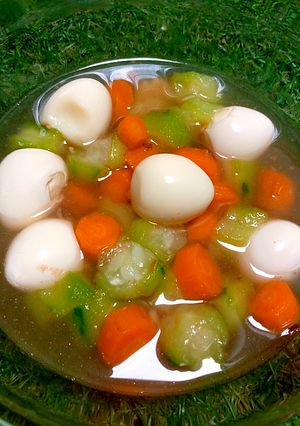 Foto resep Sayur Oyong Wortel Telur Puyuh