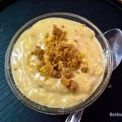 A picture of Mysore Pak Kheer / Payasam / Pudding.