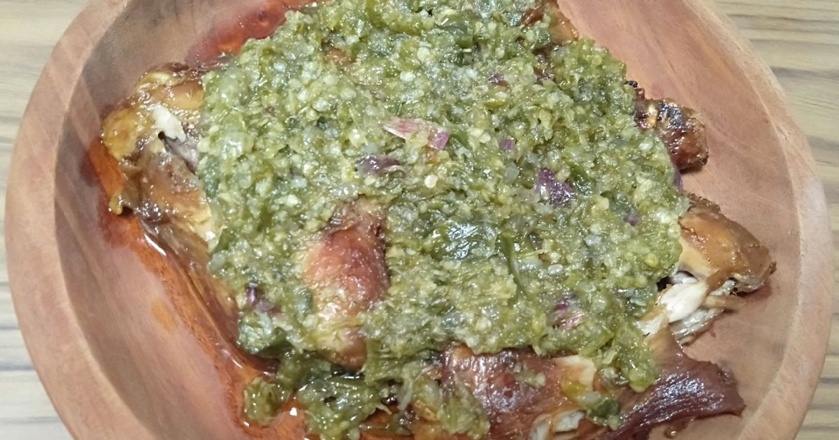 Ayam Penyet Cabe Ijo ala RiaA