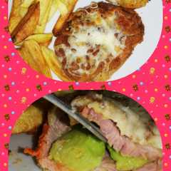 Una foto de Lomo de cerdo relleno de aguacate con queso